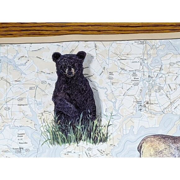 York Wallpaper Border NEW Prepasted Moose Bear Duck Fish Map 2 Rolls/5 Yards Ea - Picture 5 of 6